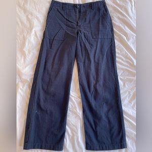 High waisted wide leg pants